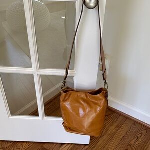 HOBO Rich Brown Leather Crossbody Bag